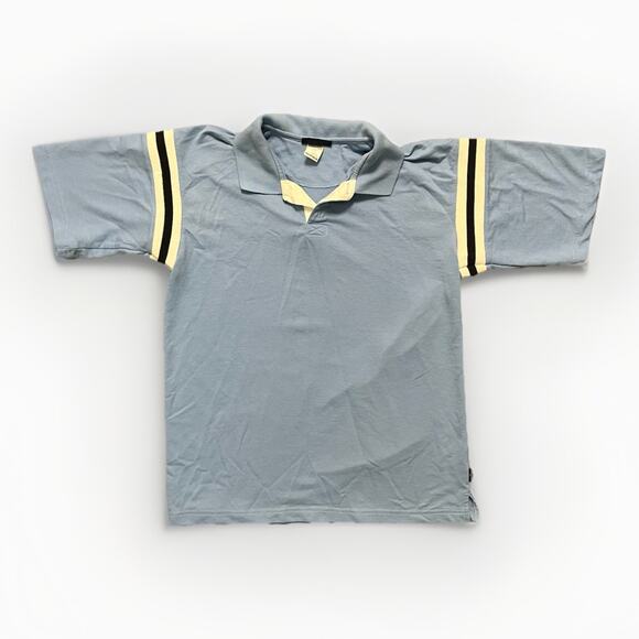 Dockers Other - Dockers Mens Blue Polo Shirt XL Short Sleeve Stripe Collar Casual Golf Tee